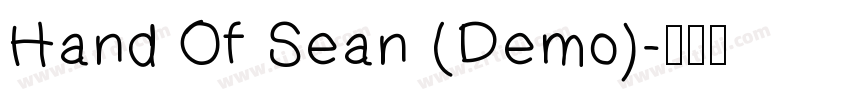 Hand Of Sean (Demo)字体转换